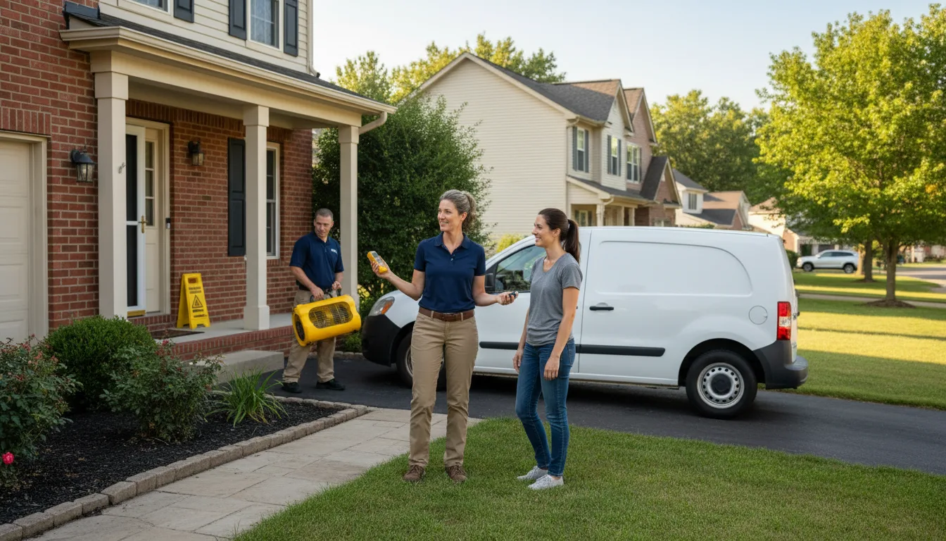 Residential water damage restoration in Riverton, NE